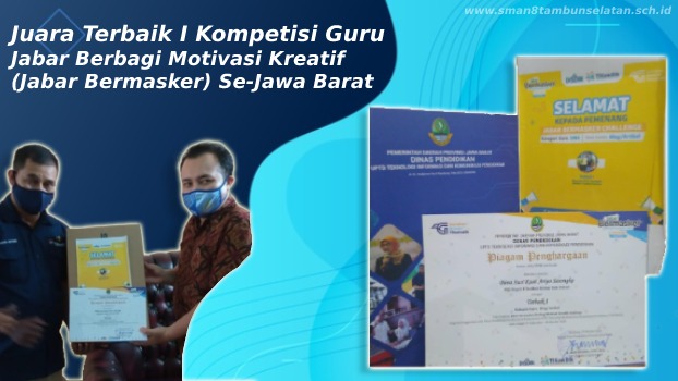 Anggota MGMP Biologi Kabupaten Bekasi Juara Jabar Bermasker dari Tikomdik Jabar
